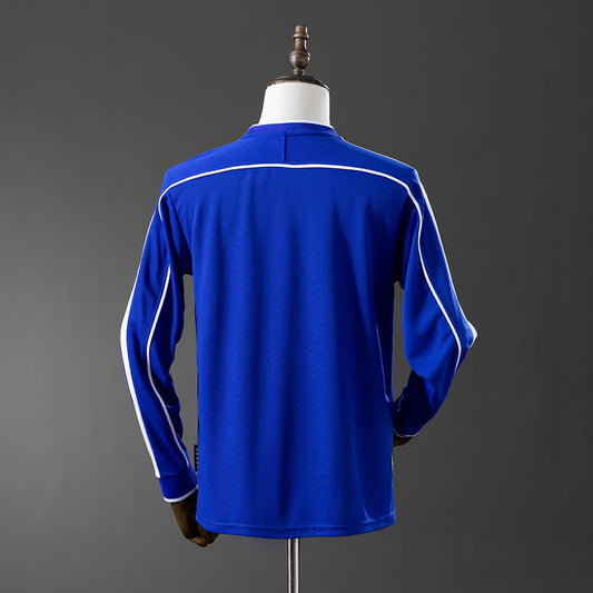 Camiseta Brasil 1998 Visitante Retro Manga Larga