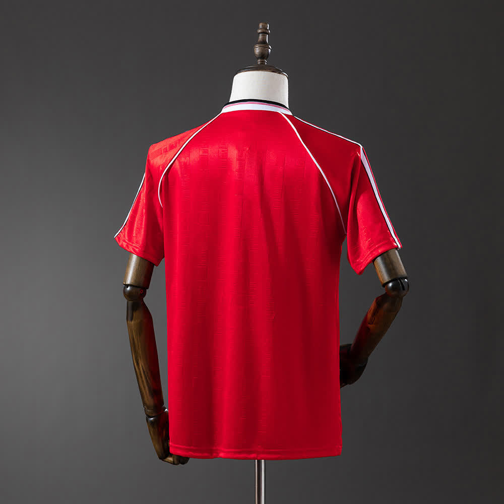 Camiseta Manchester United 1984 Local Retro - Vista posterior