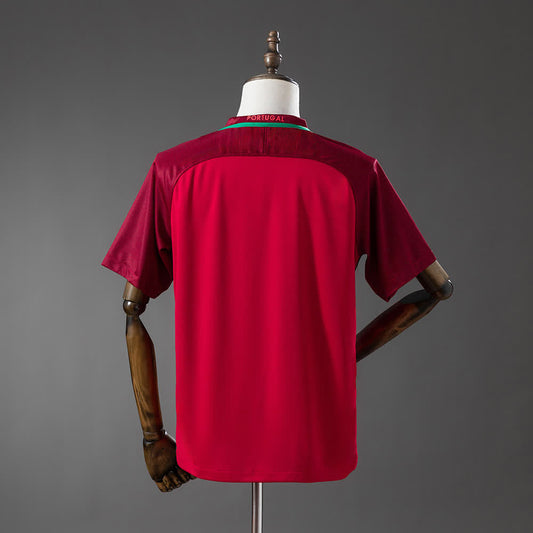 Camiseta Portugal 2018 Local Retro - Vista posterior