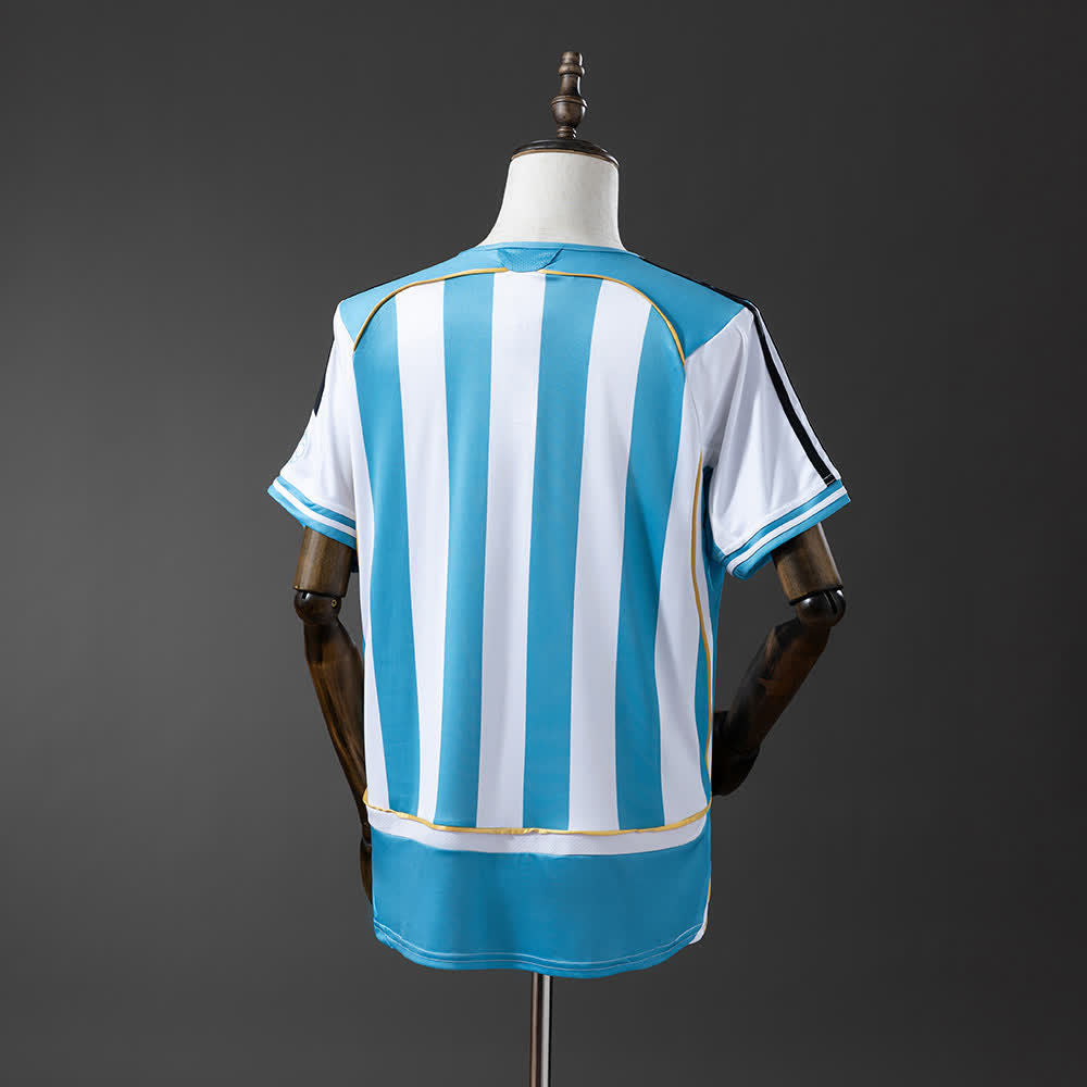 Camiseta Argentina 2006 Local Retro - Vista posterior