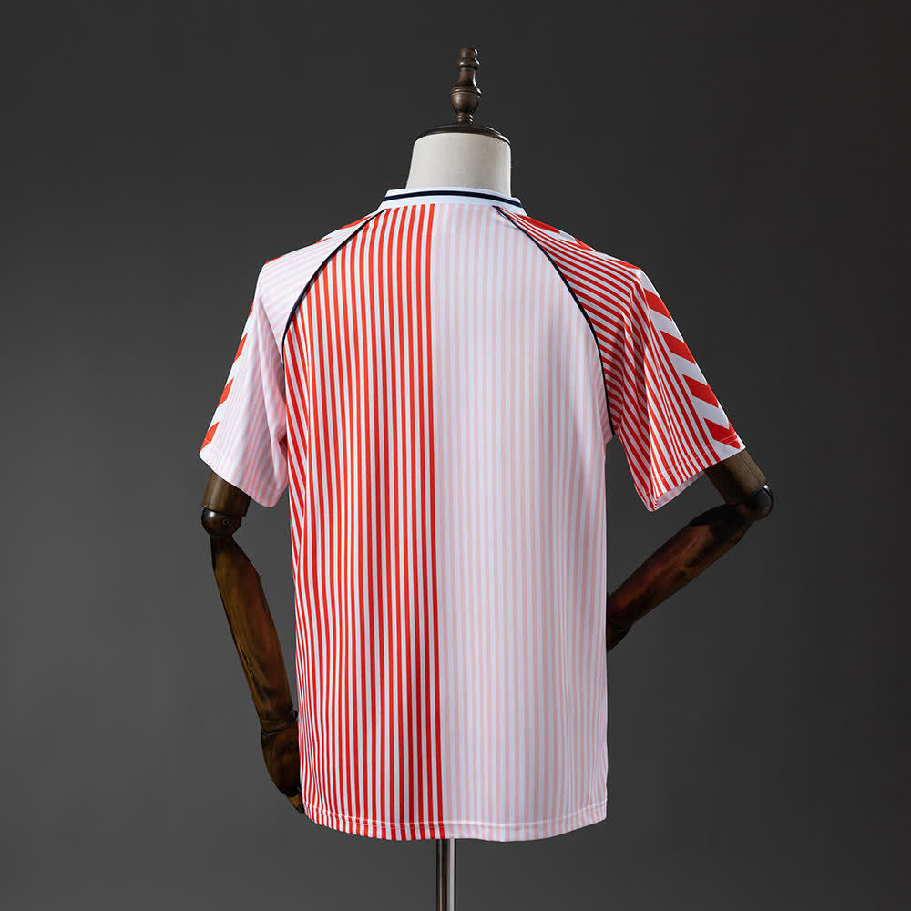 Camiseta Dinamarca 1986 Visitante Retro - Vista posterior