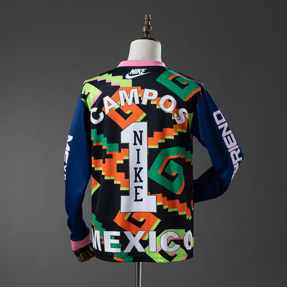 Camiseta México Jorge Campos Portero Retro Manga Larga - Vista posterior