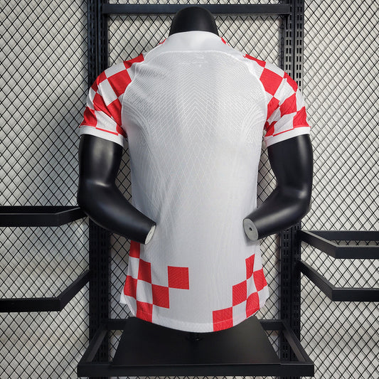 Camiseta Croacia 2022 Local, Versión Jugador - Vista posterior