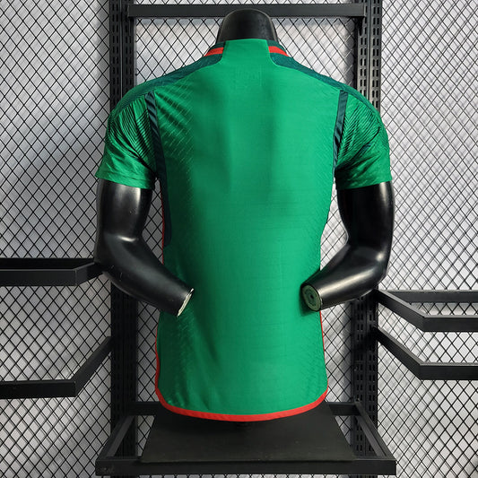 Camiseta México 2022 Local, Versión Jugador - Vista posterior