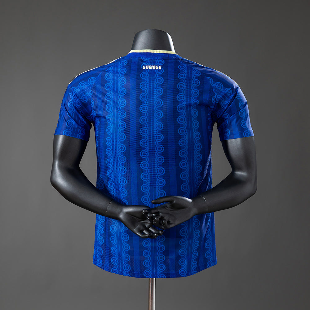 Camiseta Suecia 2026 Visitante, Versión Jugador - Vista posterior