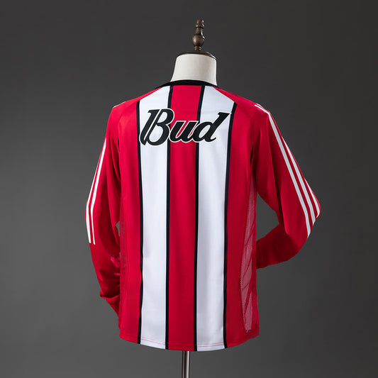 Camiseta River Plate 03/04 Visitante Manga Larga Retro - Vista posterior