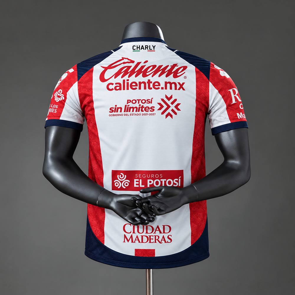 Camiseta Atlético San Luis 26/27 Local, Versión Jugador - Vista posterior