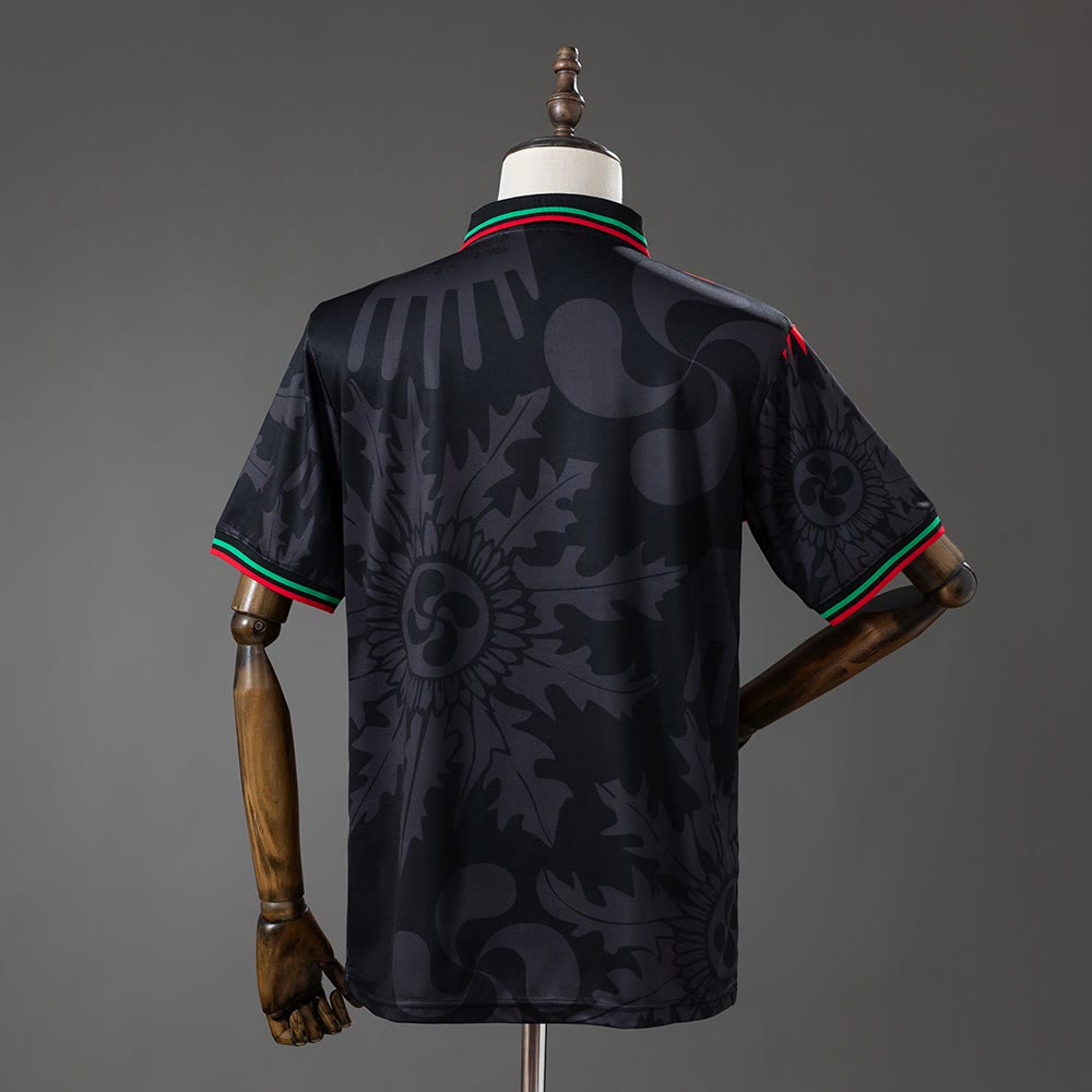 Camiseta Euskal Herria Años 90 Negra Retro - Vista posterior
