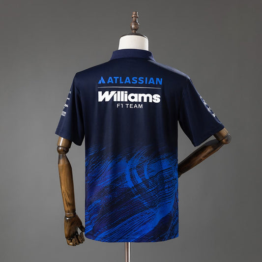 Polo Williams Racing 2026 F1 Azul Marino - Vista posterior