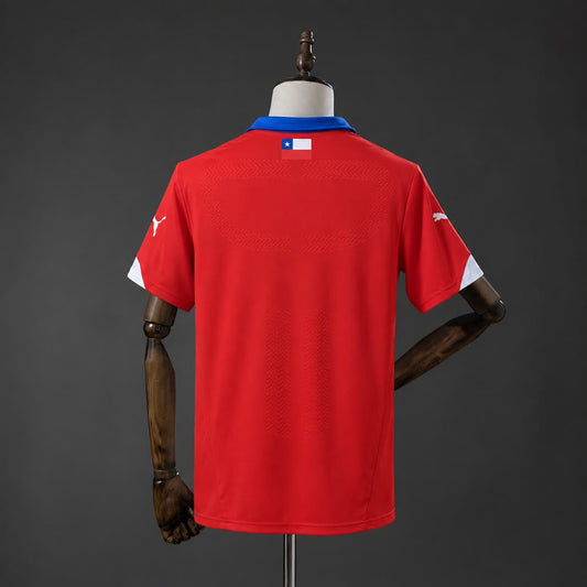 Camiseta Chile 2014 Local Retro - Vista posterior