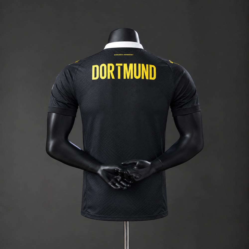 Camiseta Borussia Dortmund 26/27 Visitante, Versión Jugador - Vista posterior