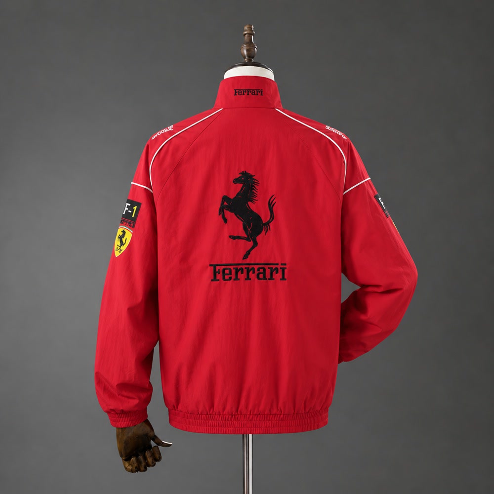 Chaqueta Scuderia Ferrari Retro Roja - Vista posterior