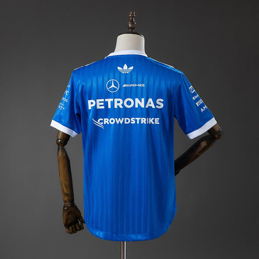 Camiseta Mercedes-AMG Petronas 2026 F1 Azul - Vista posterior
