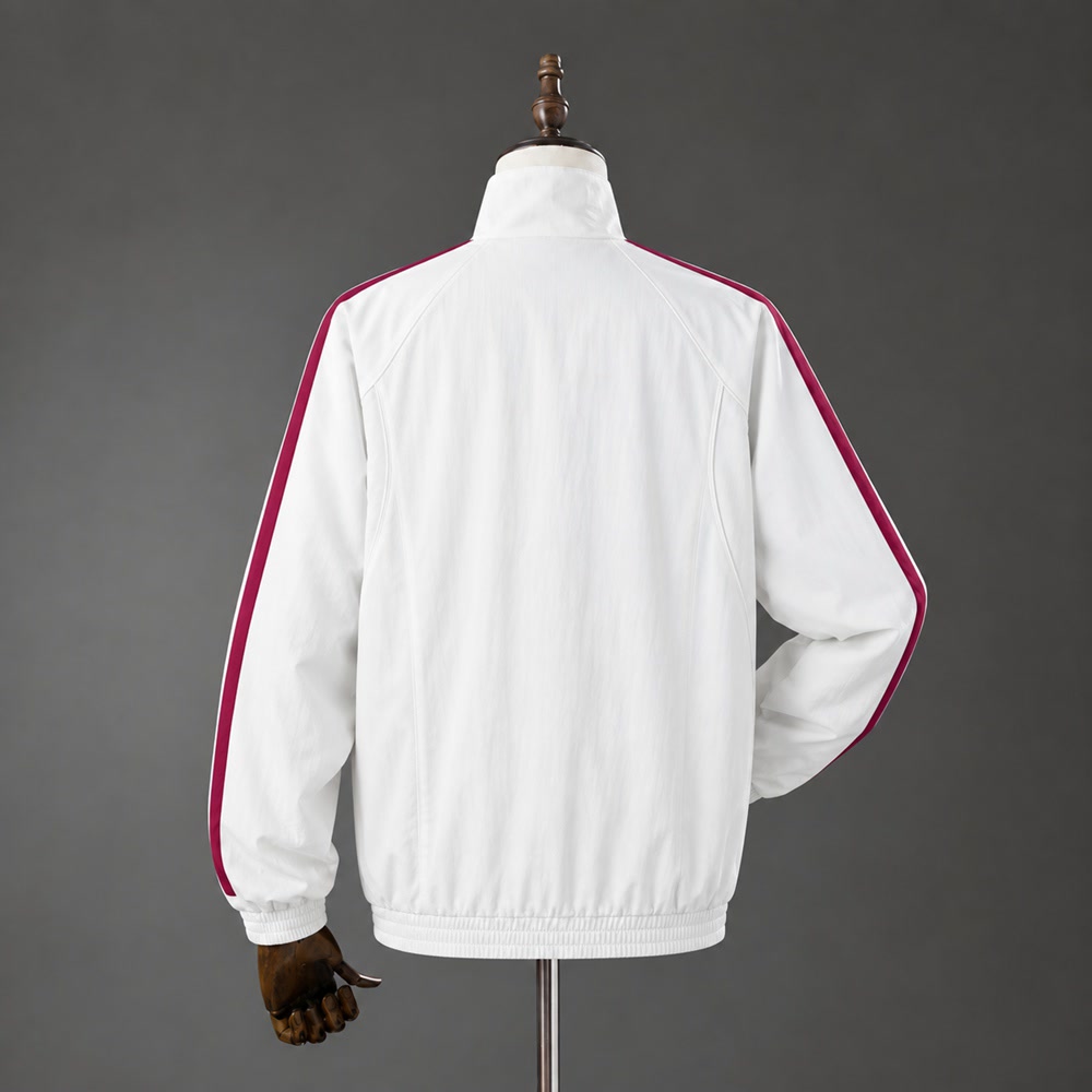 Chaqueta Real Madrid 26/27 Blanca y Rosa - Vista posterior