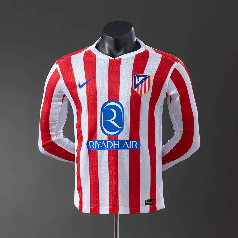 Camiseta 2526 Versión Jugador Manga Larga Atletico Madrid Local