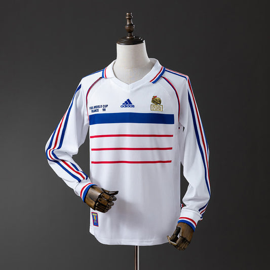 Camiseta Francia 1998 Visitante Manga Larga Retro