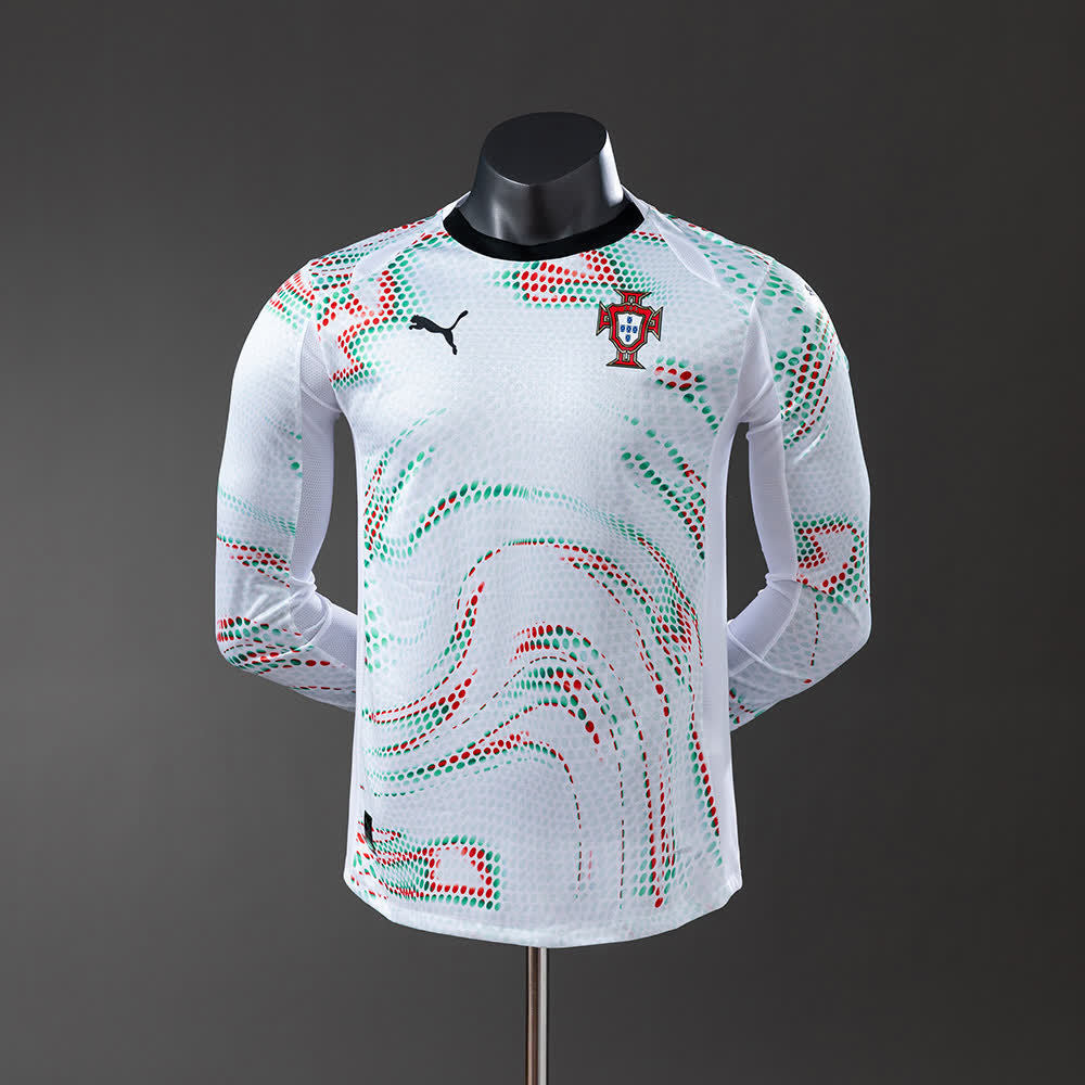 Camiseta 2025 Versión Jugador Manga Larga Portugal Visitante
