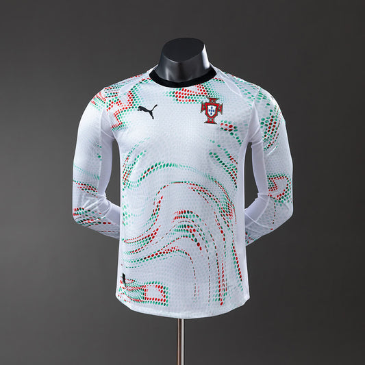 Camiseta 2025 Versión Jugador Manga Larga Portugal Visitante
