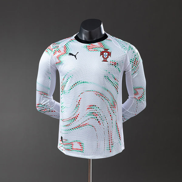 Camiseta 2025 Versión Jugador Manga Larga Portugal Visitante