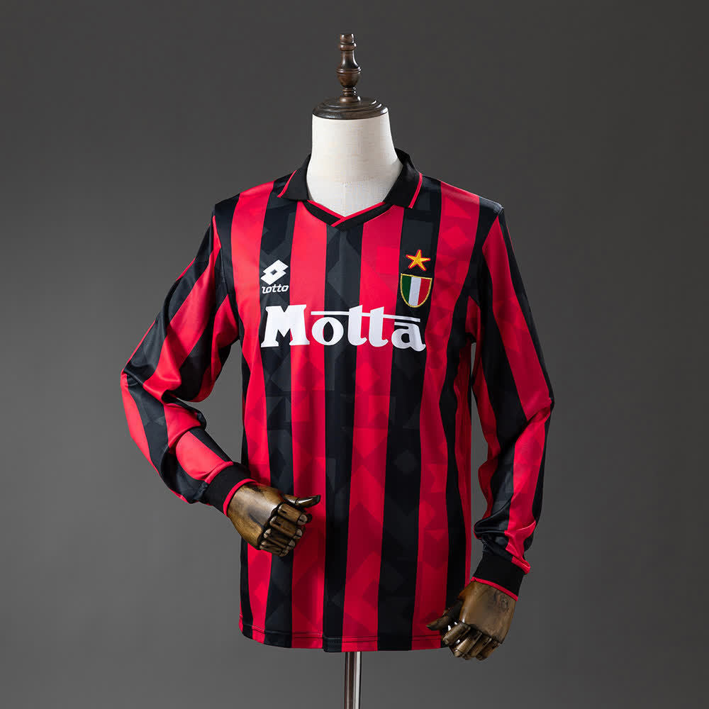 Camiseta AC Milan 9394 Local Manga Larga