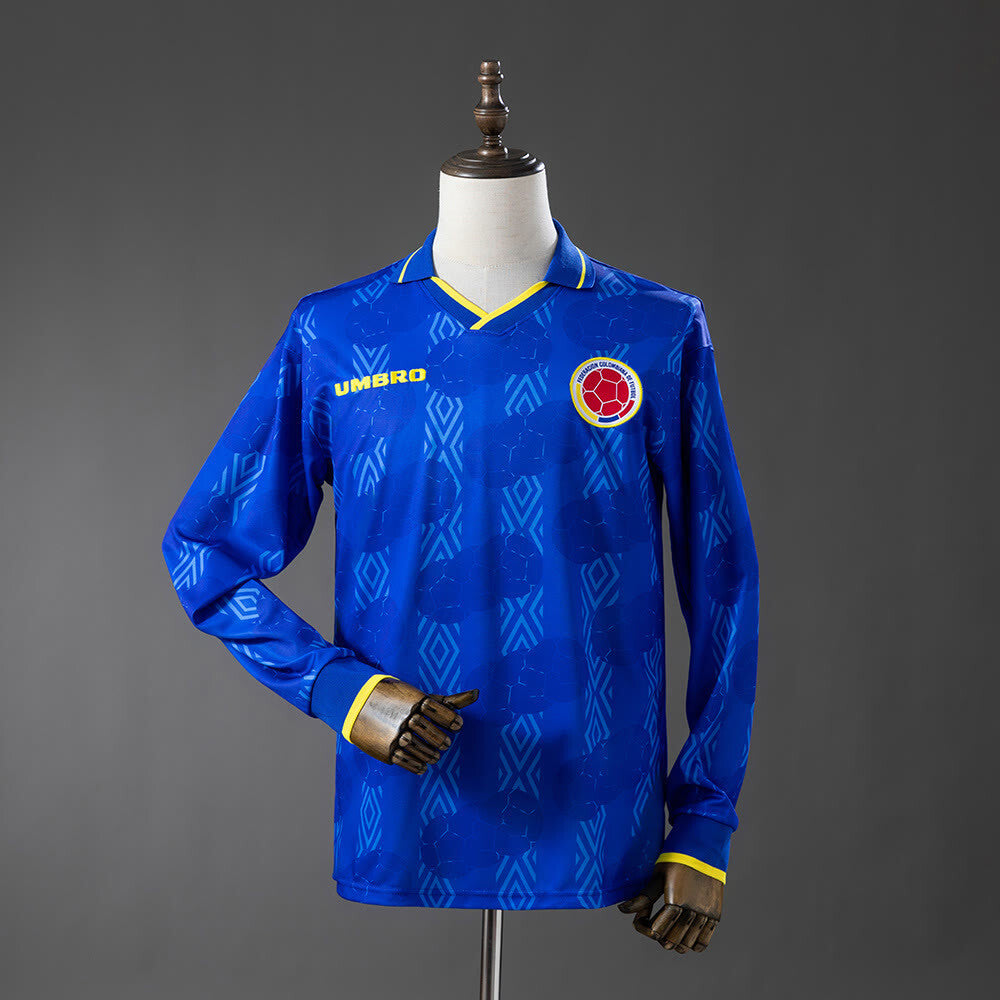 Camiseta Colombia 1994 Visitante Long-sleeved