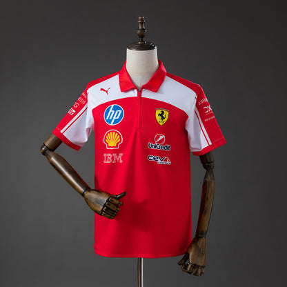 Polo Scuderia Ferrari 2026 F1 Réplica Oficial - Vista frontal