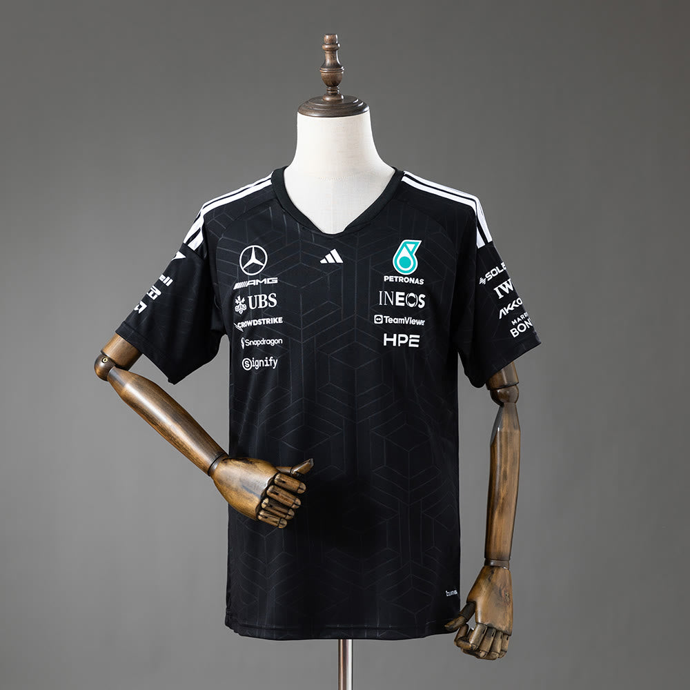 Camiseta Mercedes-AMG Petronas 2026 F1 Negro - Vista frontal