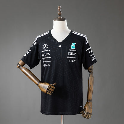 Camiseta Mercedes-AMG Petronas 2026 F1 Negro - Vista frontal