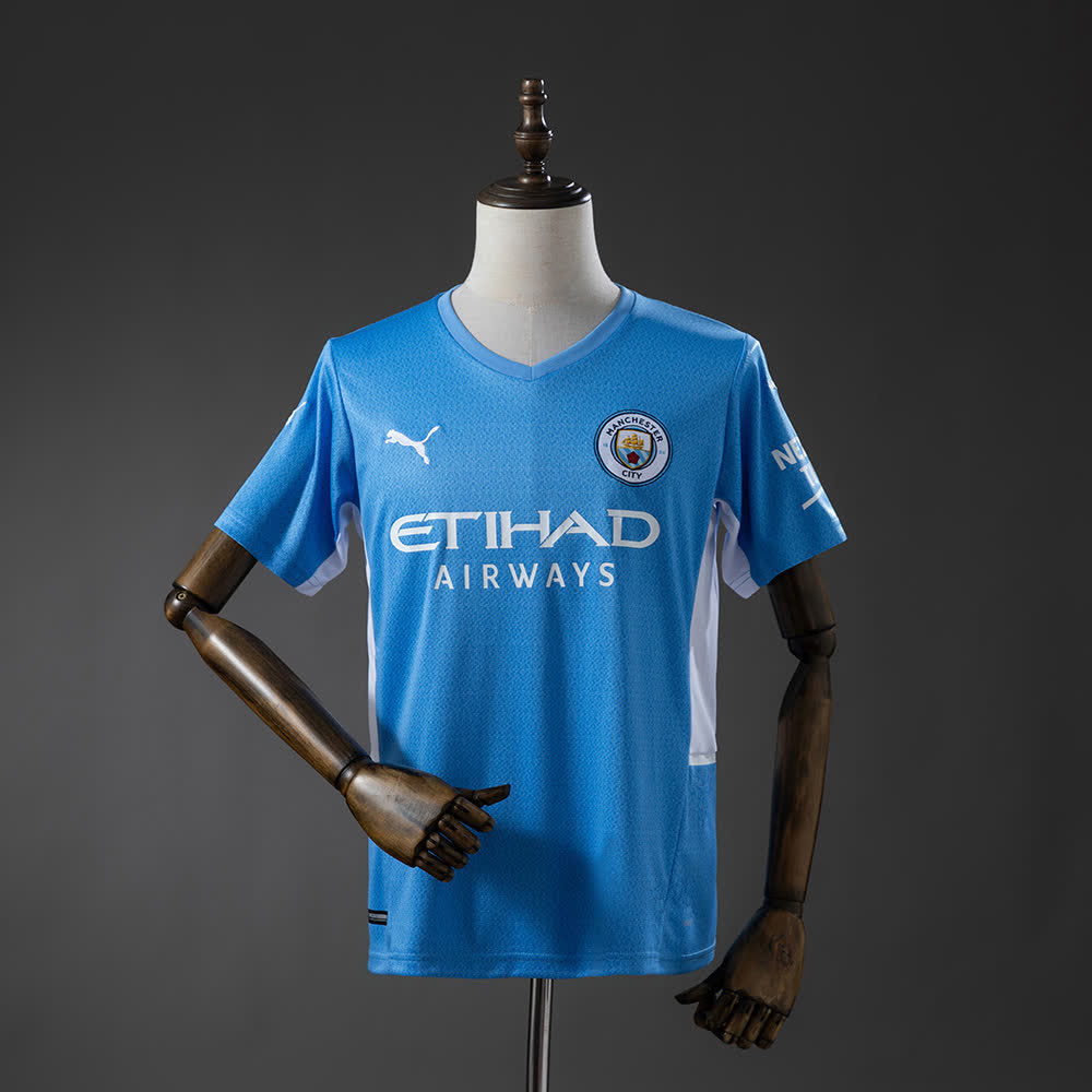 Camiseta Manchester City 21/22 Local Retro - Vista frontal