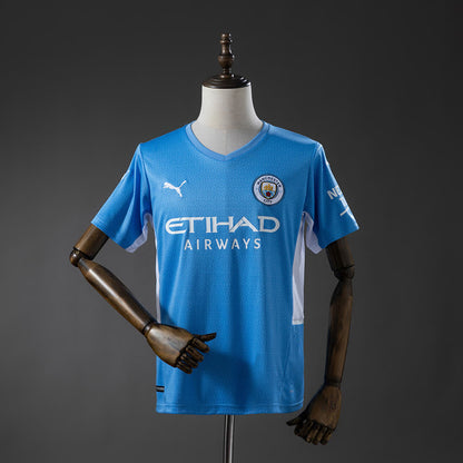 Camiseta Manchester City 21/22 Local Retro - Vista frontal