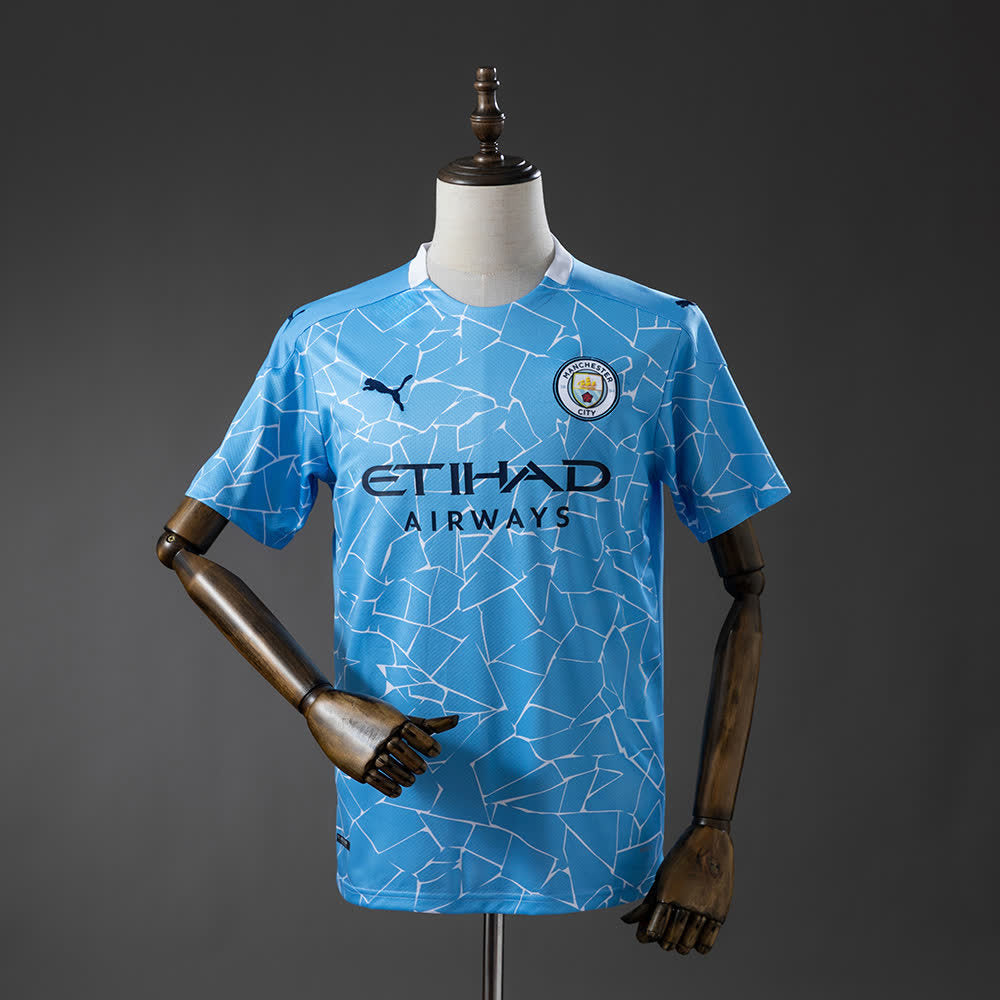 Camiseta Manchester City 20/21 Local Retro - Vista frontal