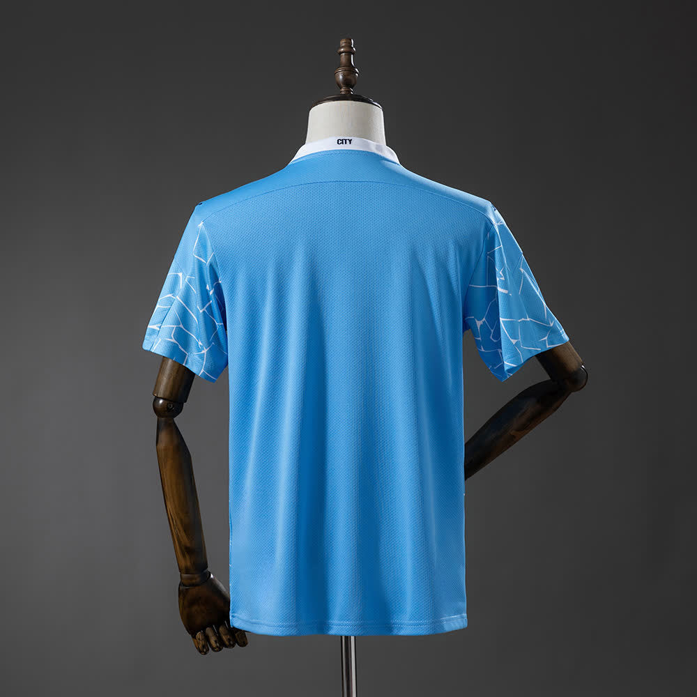 Camiseta Manchester City 20/21 Local Retro - Vista posterior