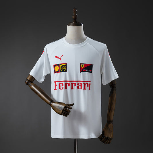 Camiseta Scuderia Ferrari 2025 F1 Blanco - Vista frontal
