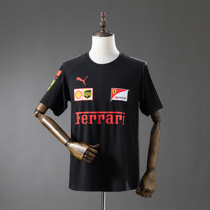 Camiseta Scuderia Ferrari 2025 F1 Negro - Vista frontal