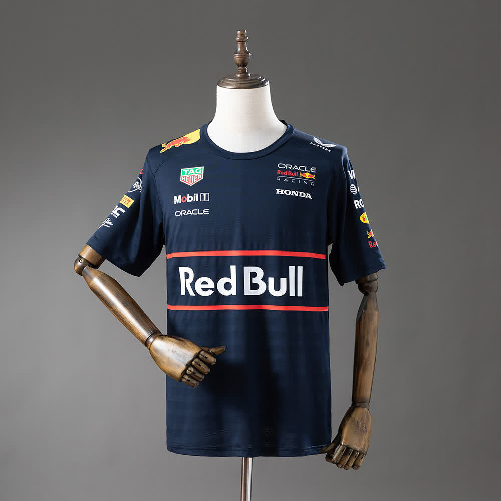 Camiseta Oracle Red Bull Racing 2025 F1 Azul Marino - Vista frontal