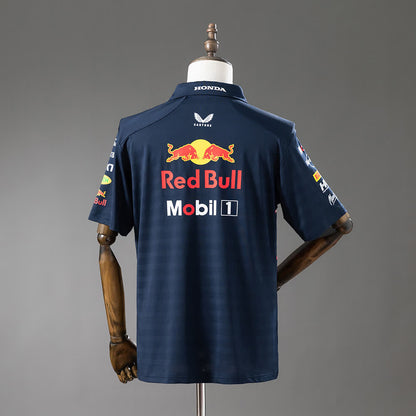 Polo Oracle Red Bull Racing 2025 F1 Azul Marino - Vista posterior