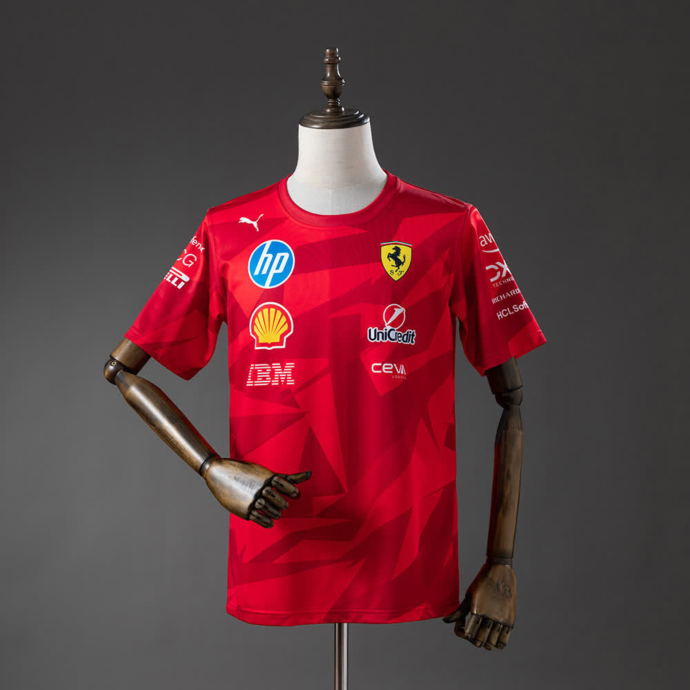 Camiseta Scuderia Ferrari 2025 F1 Rojo - Vista frontal