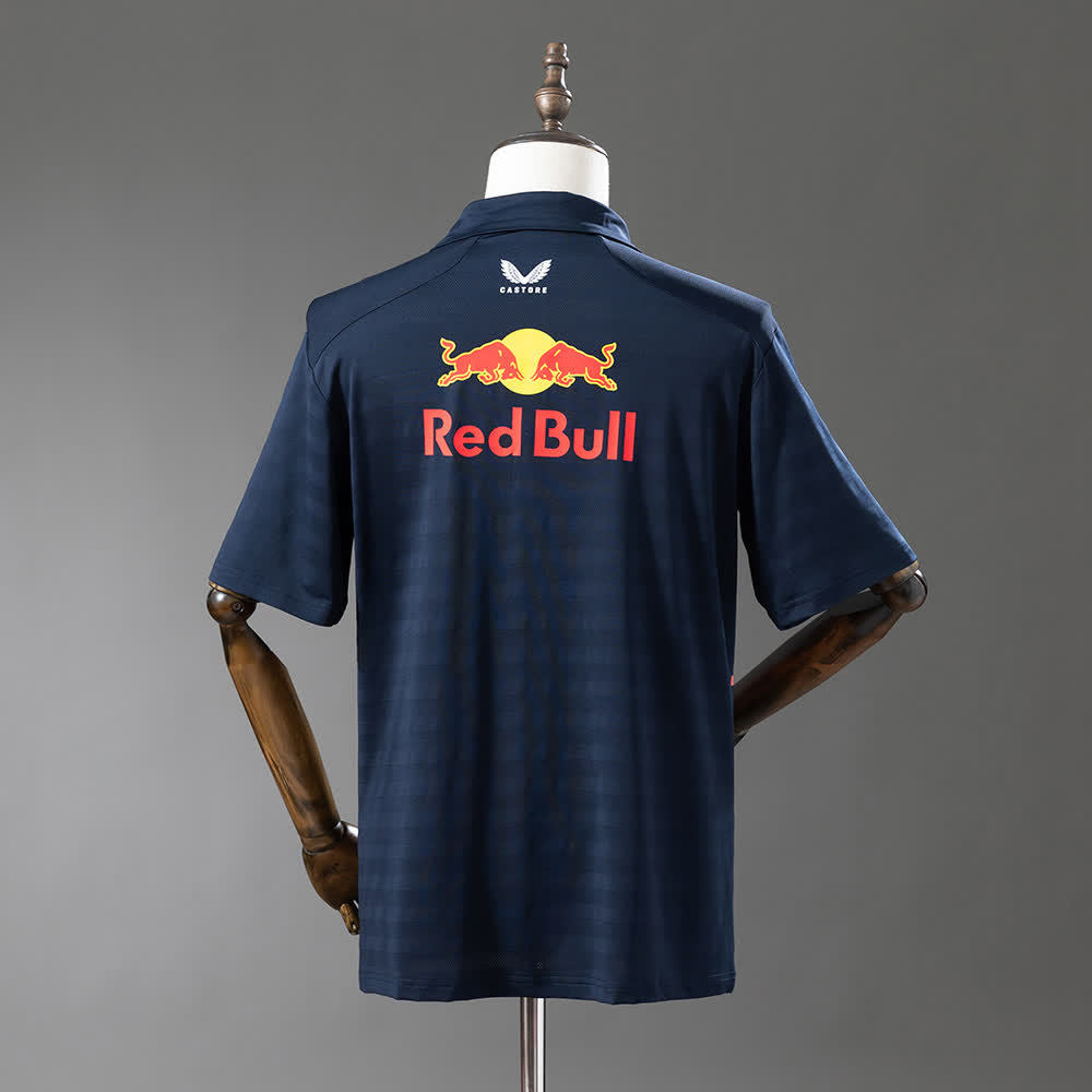 Polo Oracle Red Bull Racing 2025 F1 Azul Marino - Vista posterior