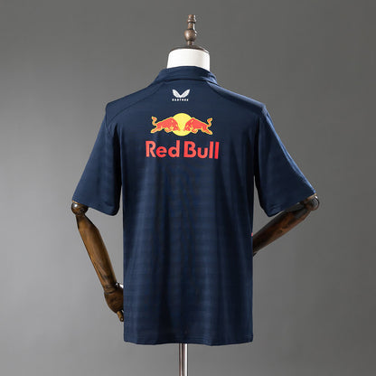 Polo Oracle Red Bull Racing 2025 F1 Azul Marino - Vista posterior