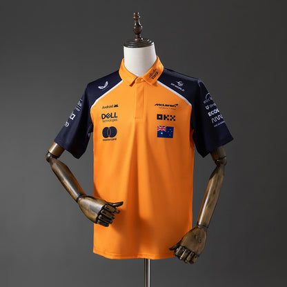 Polo McLaren Racing 2025 F1 Naranja - Vista frontal