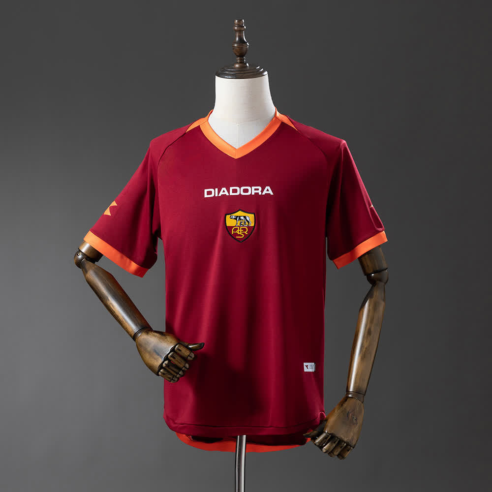 Camiseta AS Roma 06/07 Local Retro - Vista frontal