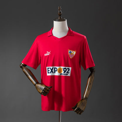 Camiseta Sevilla FC 87/90 Visitante Retro - Vista frontal