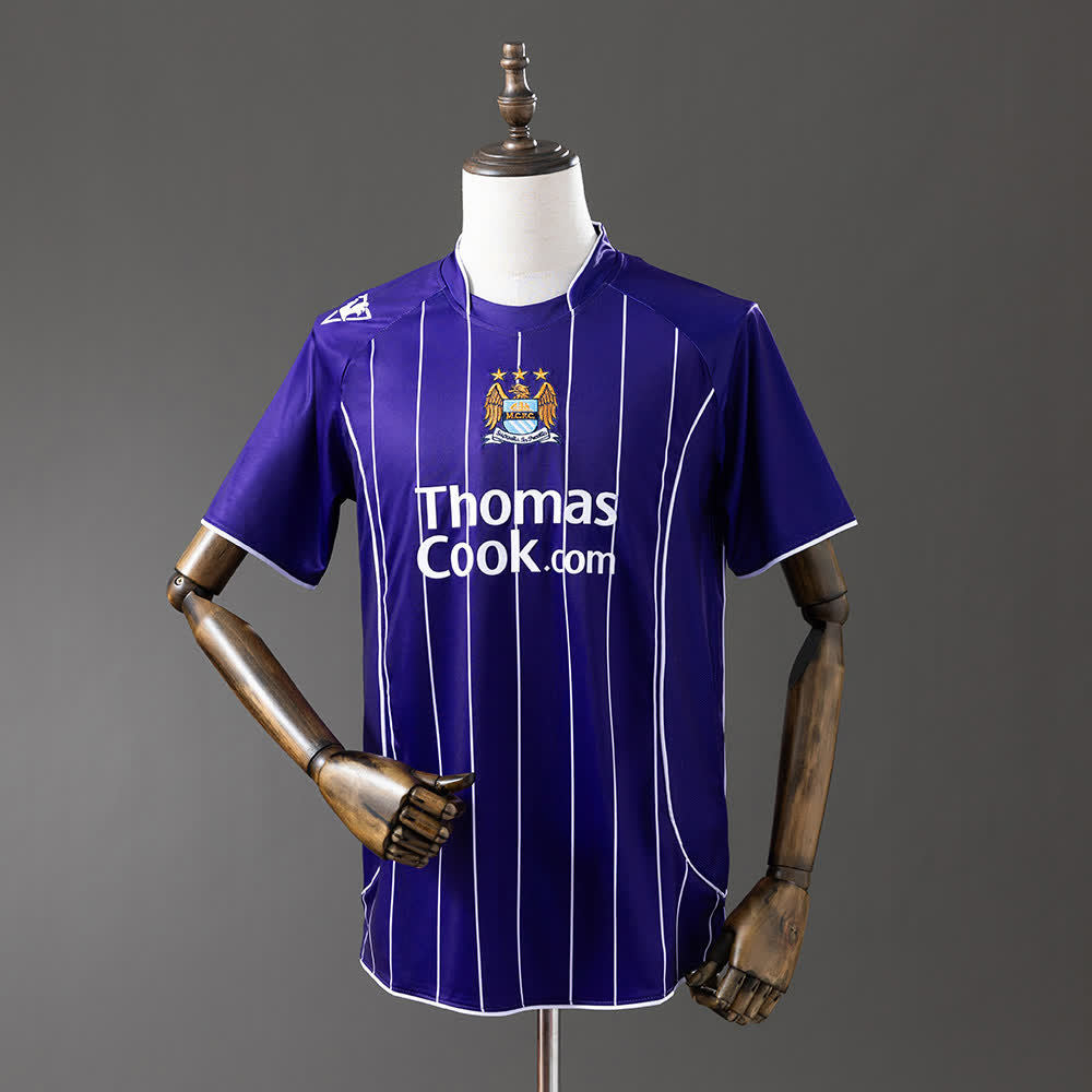 Camiseta Manchester City 07/08 Visitante Retro - Vista frontal