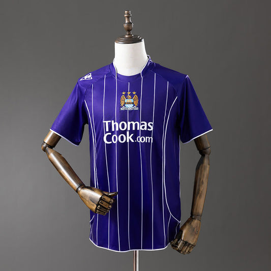 Camiseta Manchester City 07/08 Visitante Retro - Vista frontal