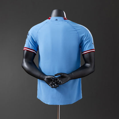Camiseta Manchester City 22/23 Local Retro - Vista posterior