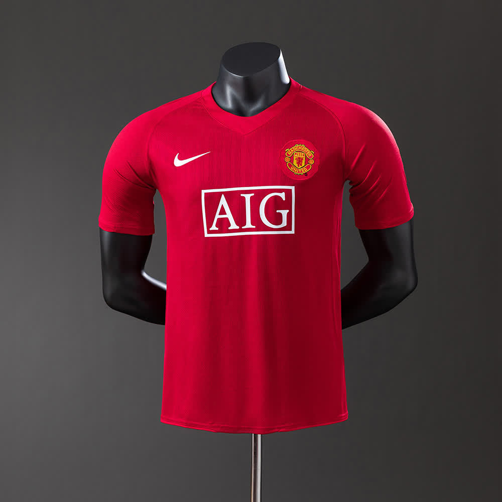Camiseta Manchester United 07/08 Local Retro - Vista frontal
