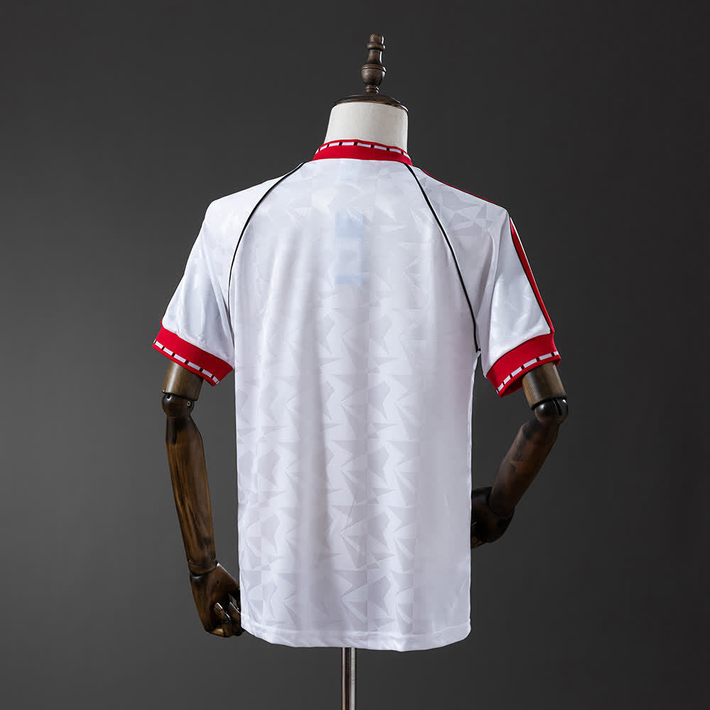 Camiseta Manchester United 1991 Visitante Retro - Vista posterior