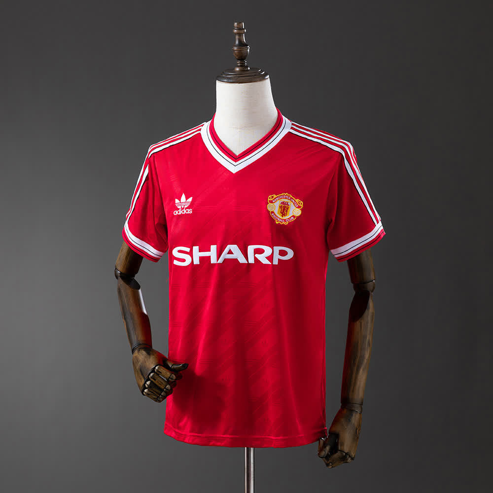 Camiseta Manchester United 86/88 Local Retro - Vista frontal