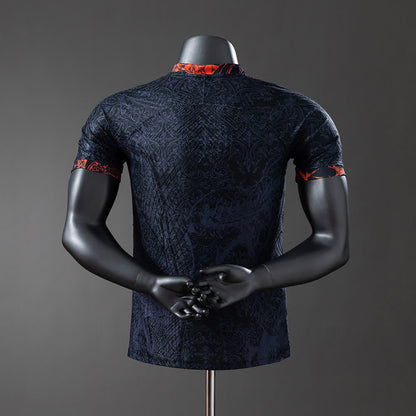 Camiseta FC Barcelona 25/26 Negro Concept, Versión Jugador - Vista posterior