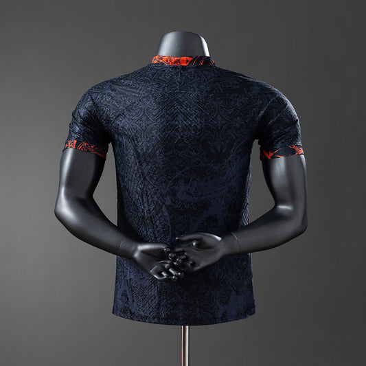 Camiseta FC Barcelona 25/26 Negro Concept, Versión Jugador - Vista posterior